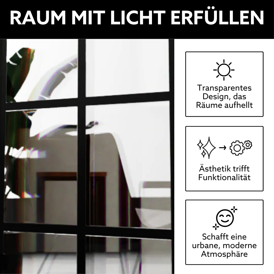 Den Raum mit Licht erfüllen mit einer Lofttuer