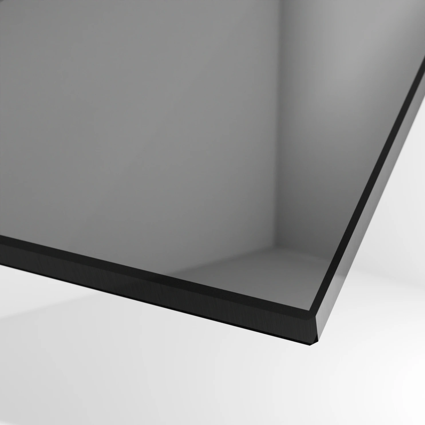 Saunaglas Grau aus Einscheibensicherheitsglas