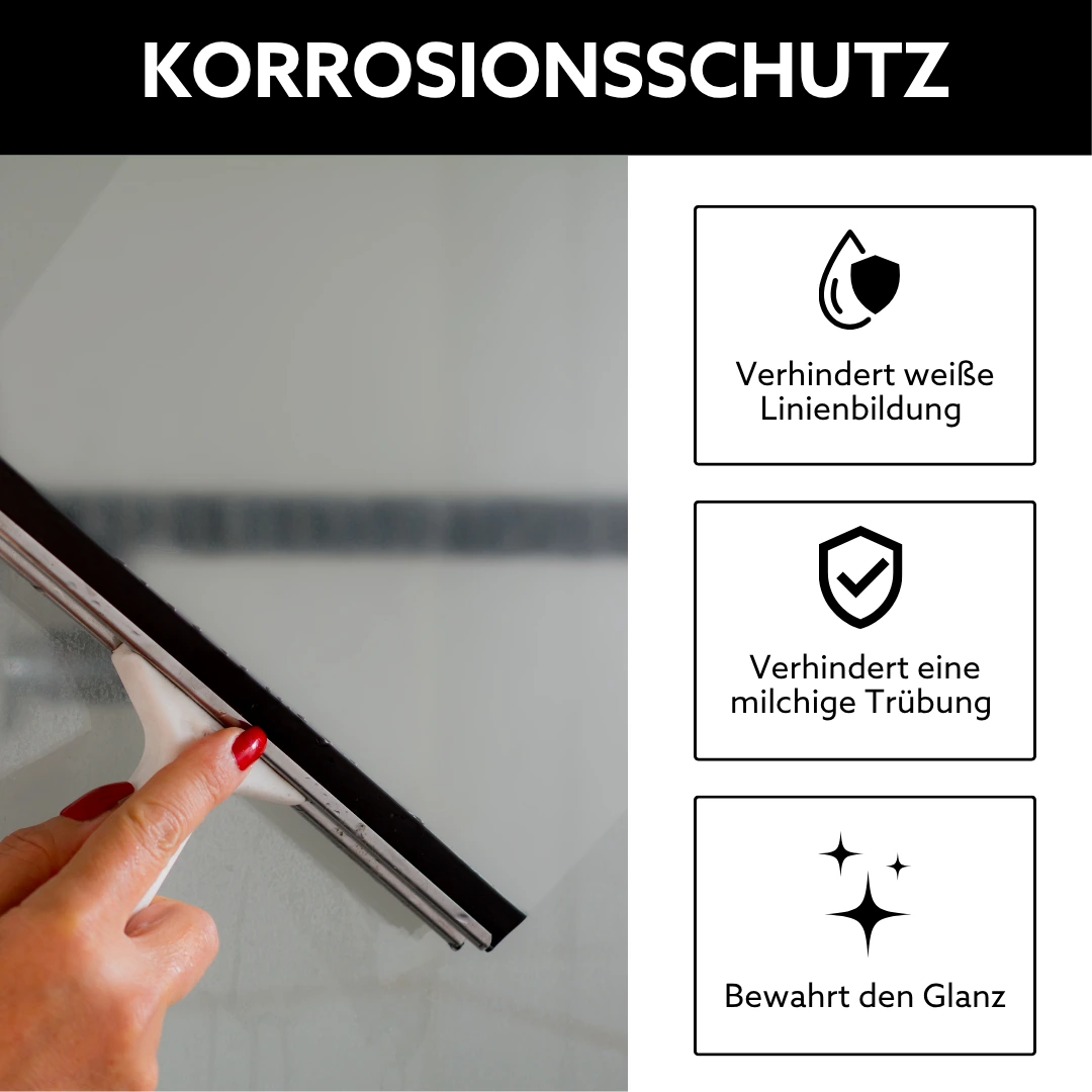 Korrosionsschutz Dusche mit Mauer