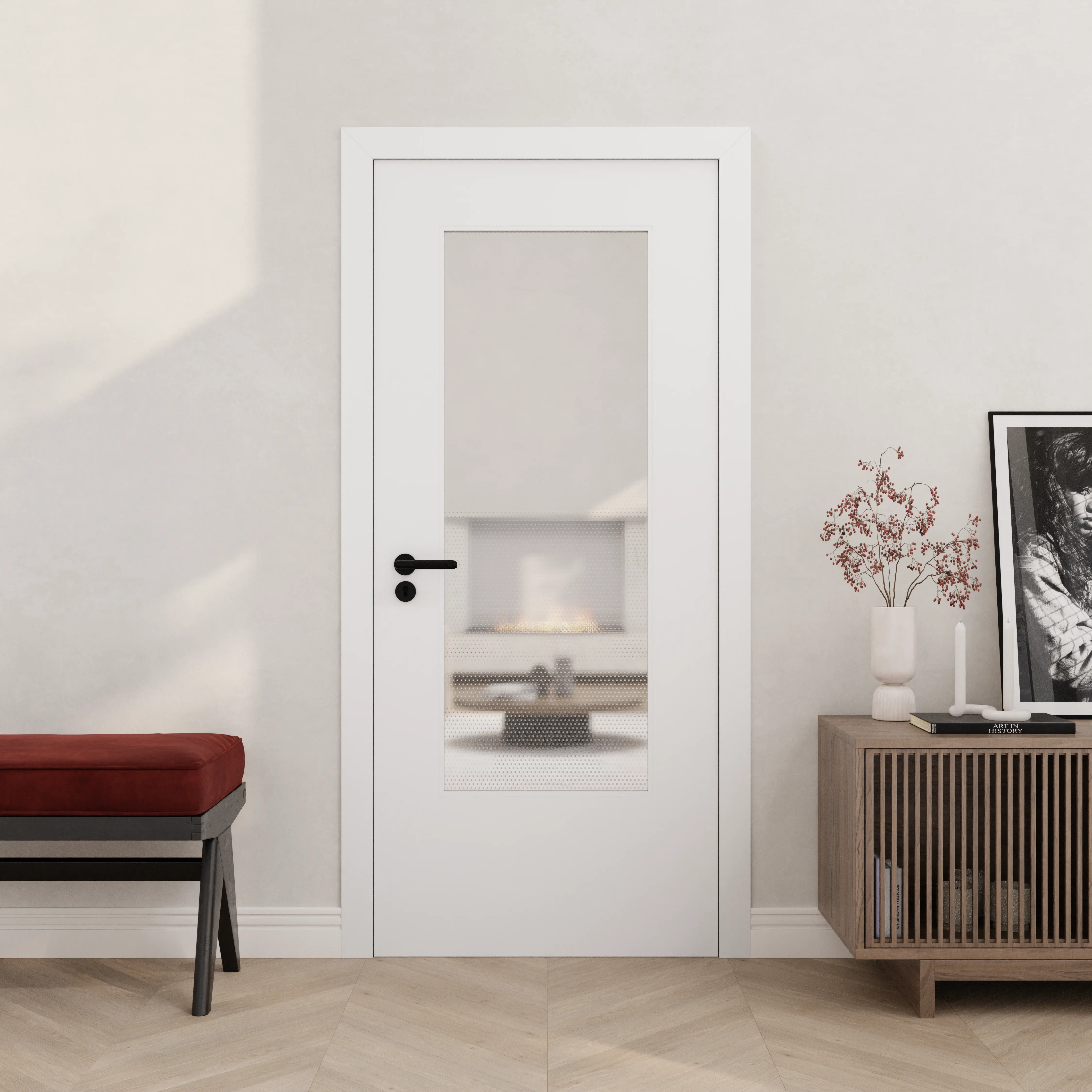 Lichtausschnitt Mastercarre Glas für Zimmertür