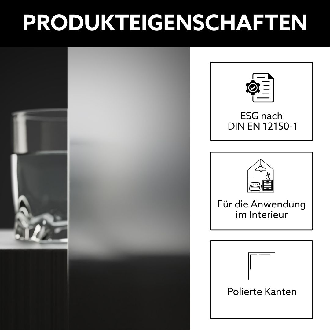 Produkteigenschaften von Milchglas