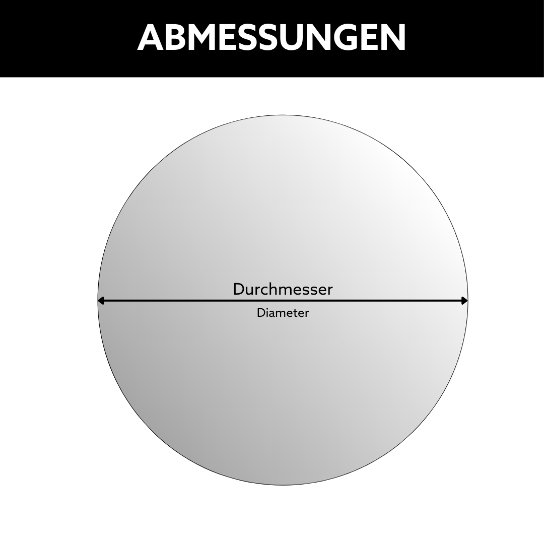 Durchmesser Glasscheibe