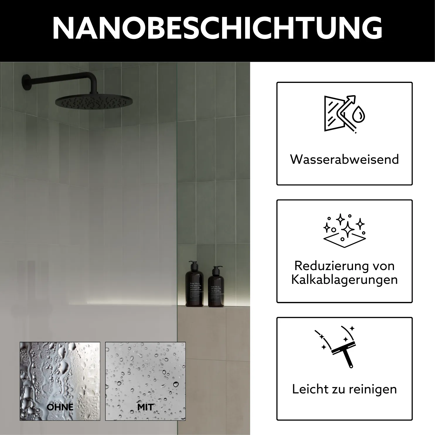 Vorteile Nanobeschichtung Walk In Dusche