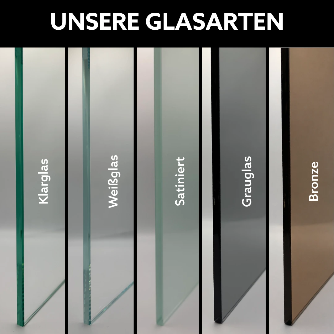 Glasarten für Glastischplatten