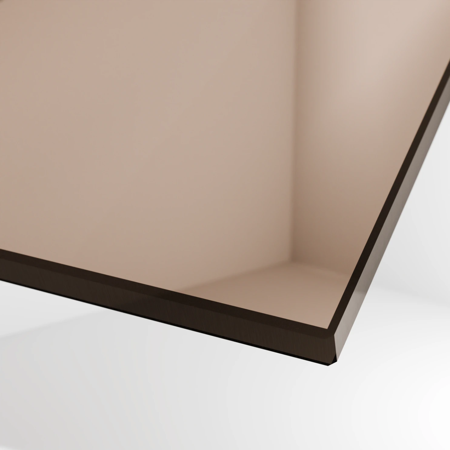 Saunaglas Bronze aus Einscheibensicherheitsglas