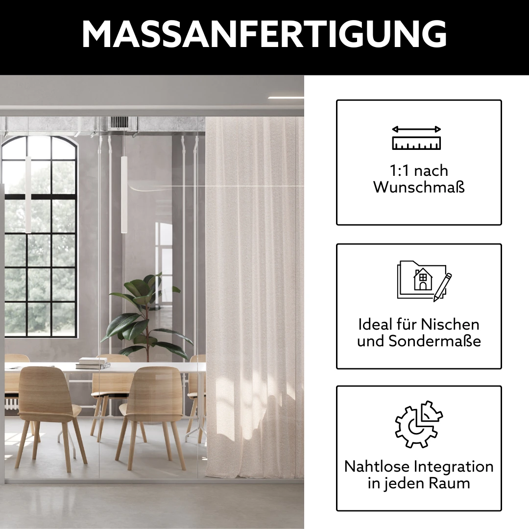 Maßanfertigung Glastrennwandsysteme