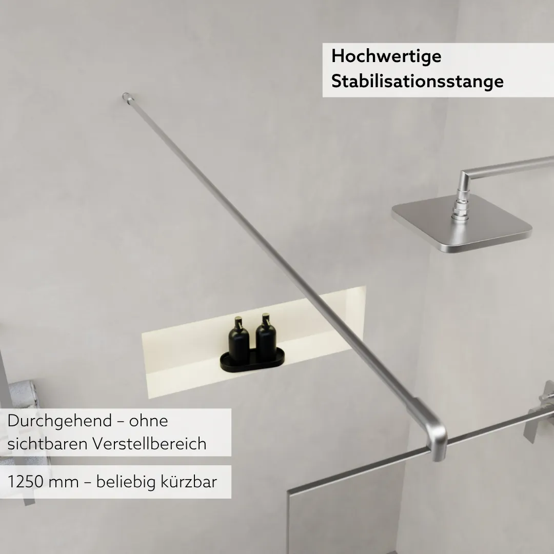 Walk In Dusche Nach Maß mit Mittelstreifen