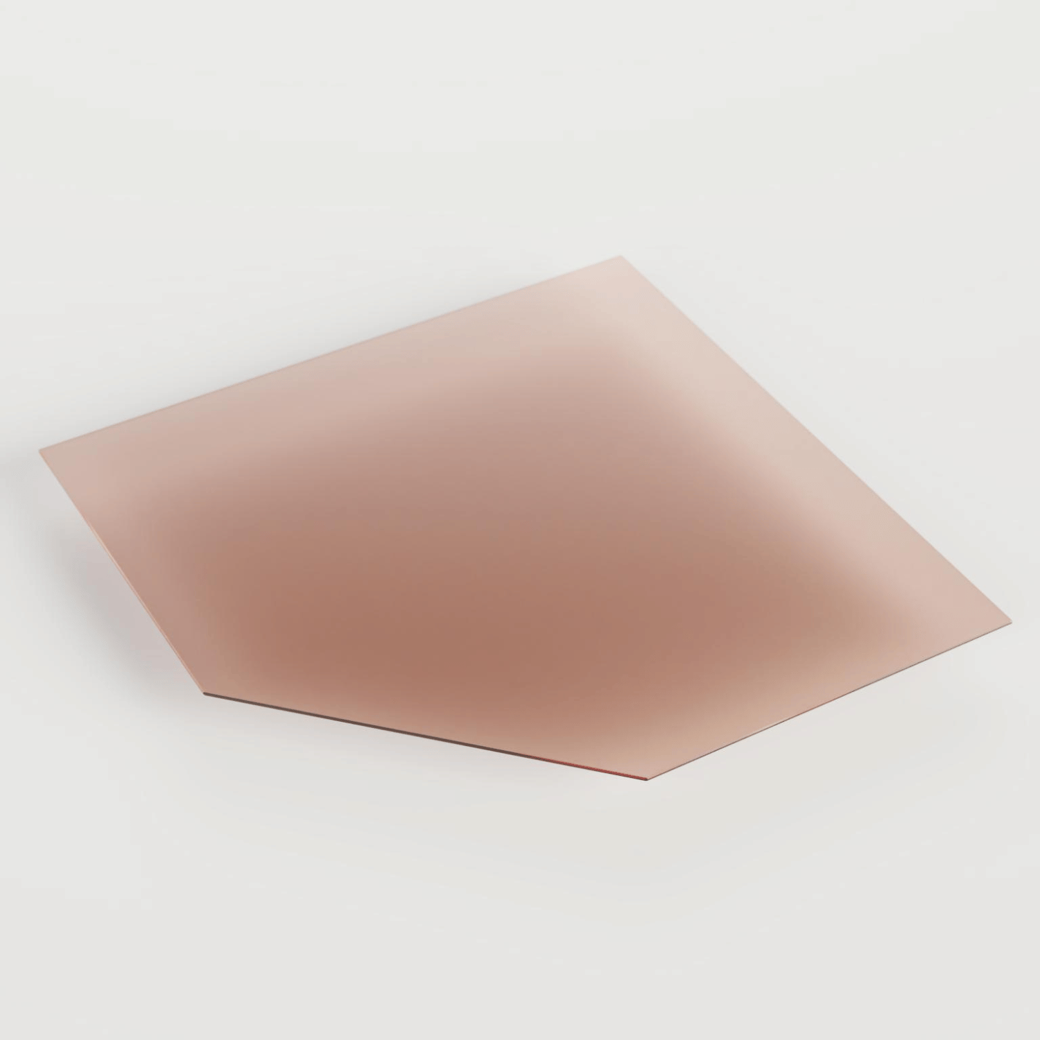 Funkenschutzplatte Fünfeck Bronze